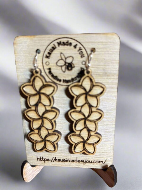 Plumeria earrings - dangle or studs