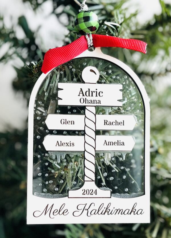 Personalized North Pole Family Ornament – A Magical Holiday Keepsake - Image 3