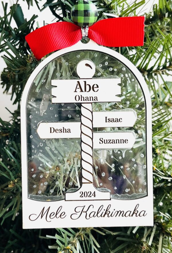 Personalized North Pole Family Ornament – A Magical Holiday Keepsake - Image 2