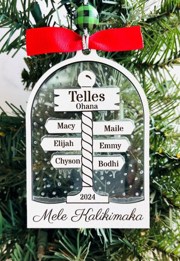 Personalized North Pole Family Ornament – A Magical Holiday Keepsake - Image 5