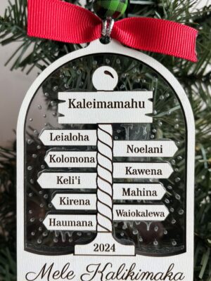 Personalized North Pole Family Ornament – A Magical Holiday Keepsake