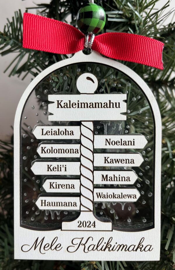 Personalized North Pole Family Ornament – A Magical Holiday Keepsake